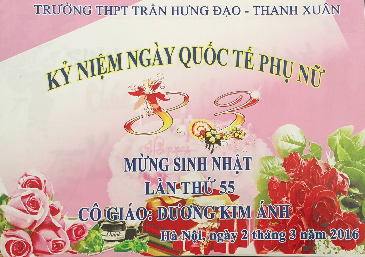 Sinh nhật lần thứ 55 của c gio Dương Thị Kim nh