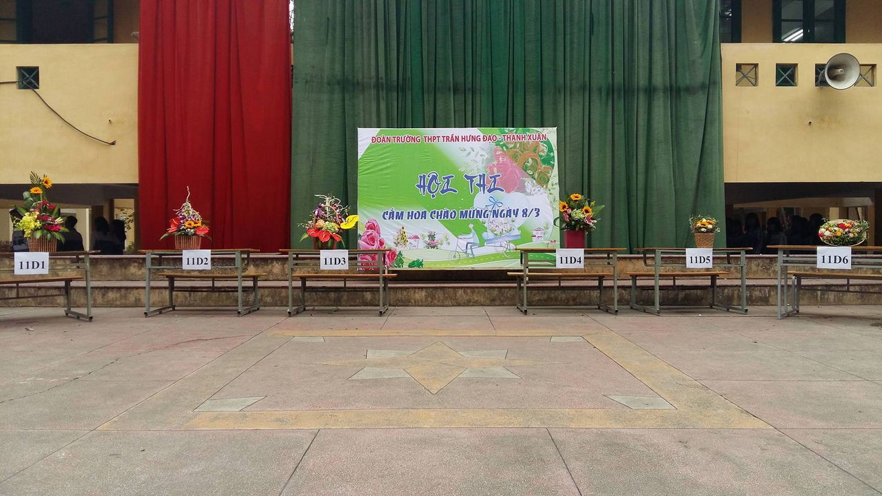 Hội thi cắm hoa cho mừng ngy Quốc tế Phụ nữ 8/3/2016